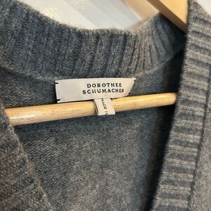 Dorothee Schumacher Cashmere and Wool Gray Women's Sweater Vest